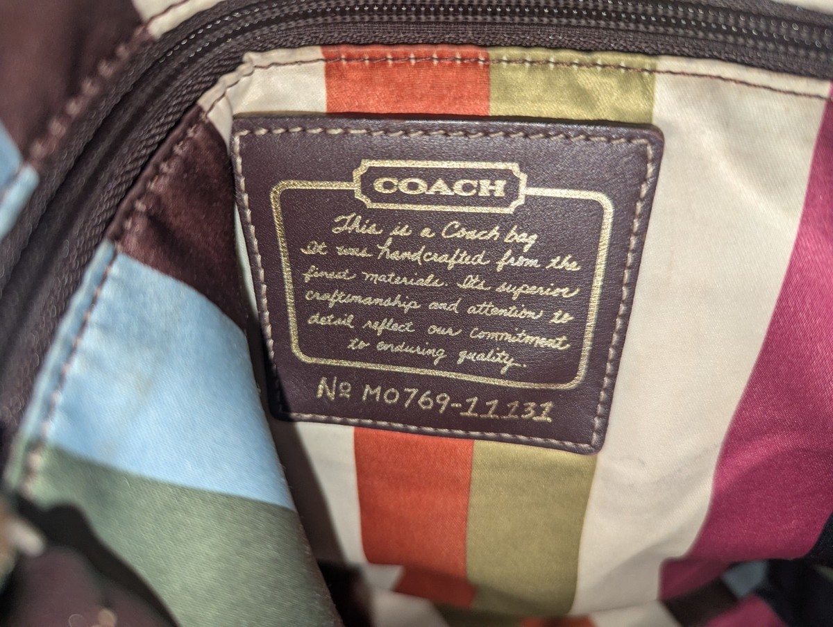 COACH 65th Ann. Legacy Camel Tan Leather Large GIGI Tote Shoulder