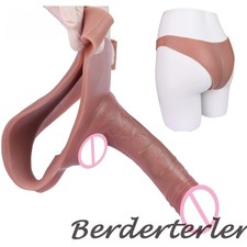 Delayed Ejaculation Cover Hollow Pants Wearable Penis Sleeve Panties Extender-
