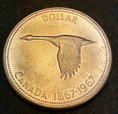 11967 Canada $1 Silver Dollar Coin .800 Fine Silver Coin