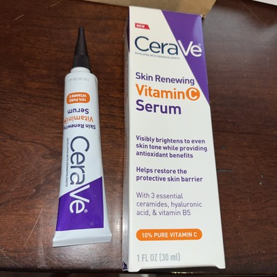 CeraVe Skin Renewing Vitamin C Serum with Hyaluronic Acid - 1 FL (30ml)