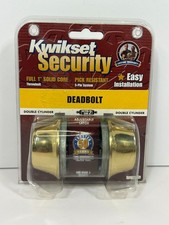 Kwikset Security Deadbolt - Pick Resistant 5 Pin System - Double Cylinder