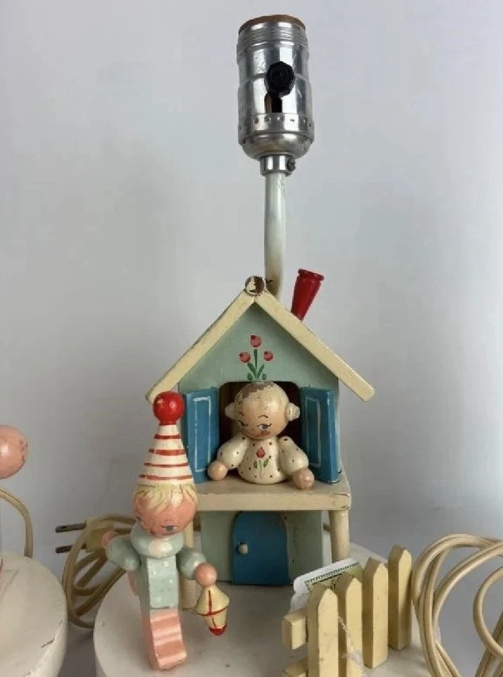 Tres lámparas infantiles y cubiertas de luces vintage MCM IRMI Foto 3 de 4