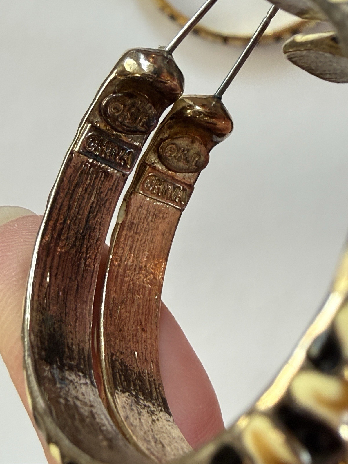 VINTAGE KJL KENNETH JAY LANE TIGER CAT PRINT ENAM… - image 15