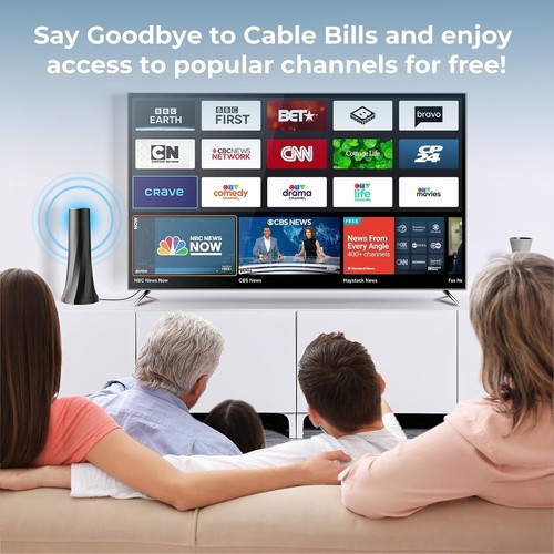 TV Antenna for Smart TV, TV Antenna Indoor Outdoor, Long Range Reception HD Ante - Afbeelding 2 van 7