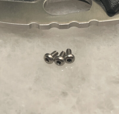 Stainless Steel T6 Torx Screws For Cold Steel 20LT Tuff Lite Knife Pocket Clip