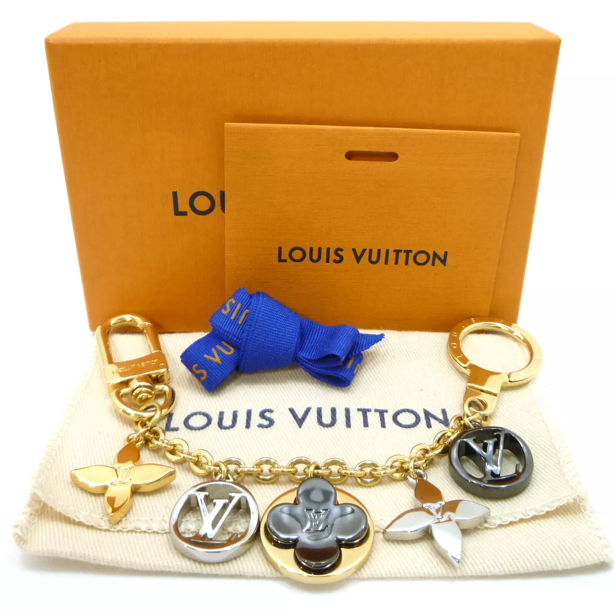 Authentic LOUIS VUITTON Blossom Dream Chain Bag Charm M00356 Brass #W603001