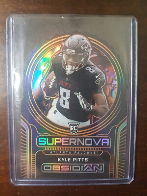 Kyle Pitts Rookie Obsidian Supernova   01/25 Gold/Black Prizm #S-19 