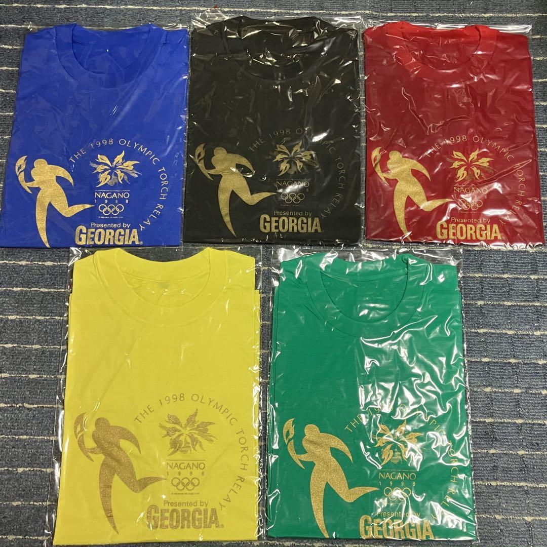 Olympic Games 1998 Nagano Georgia 5 Piece Set Showa Retro