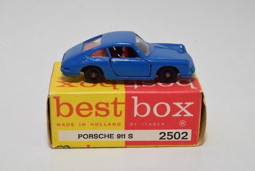 B58 1:65 3INCH 3 INCH BEST-BOX EFSI 2502 PORSCHE 911 S 911S BLUE NMIB - Picture 7 of 18