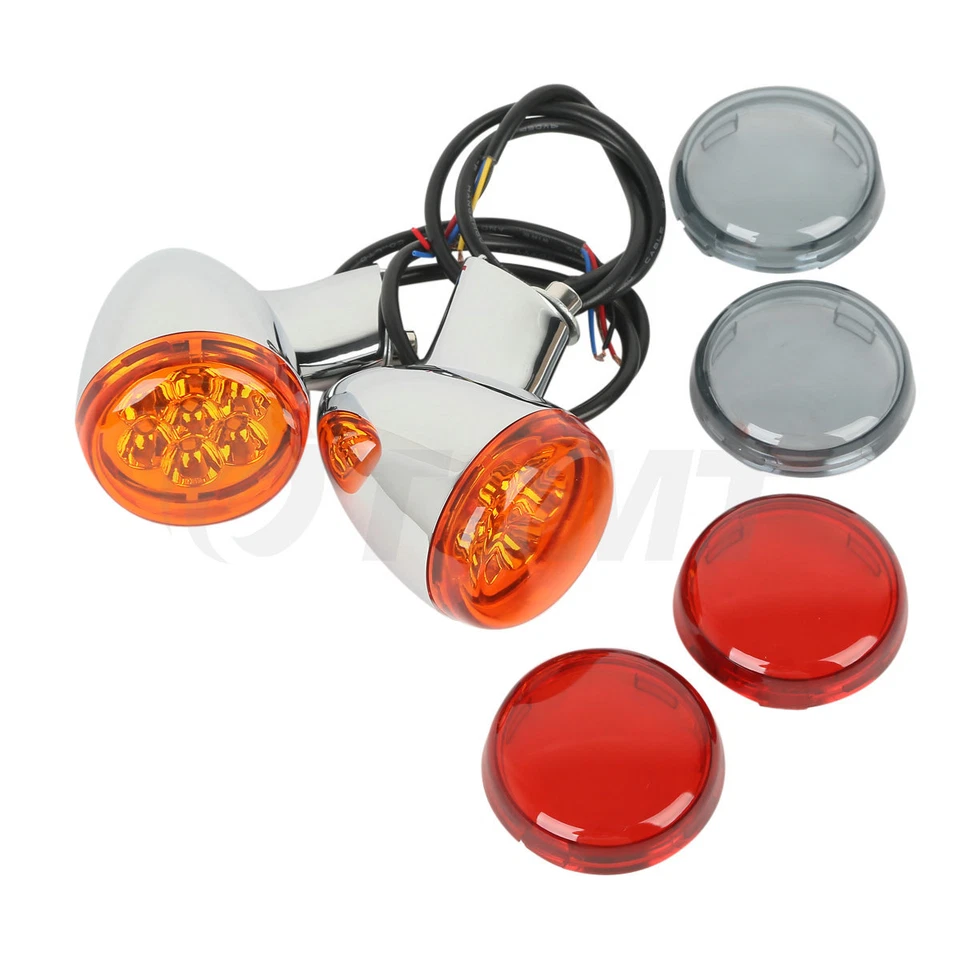 Rear Turn Signals Lights Bracket Fit For Harley Sportster XL 883 1200 1992-2022 - Image 2 of 4