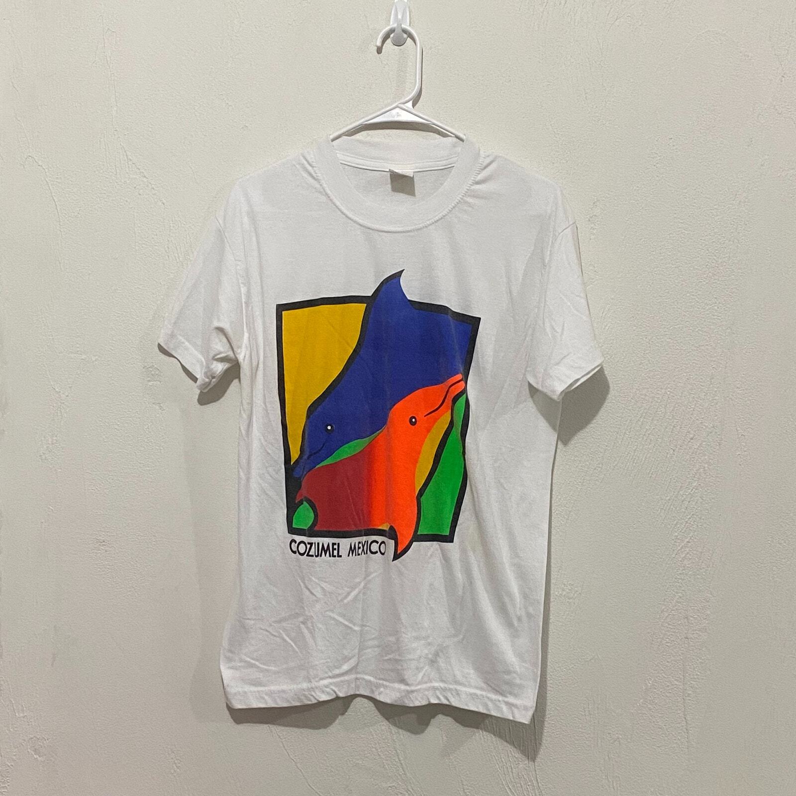 ALTRA Camicia vintage Dolphin Art Mexico taglia M