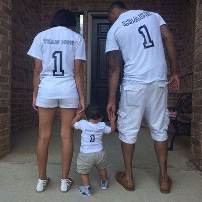 Pretty Matching Family Outfits Couple Dad Mom Baby Kid Tops T-shirt Costume Set | eBay