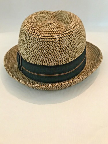 Scala Classic Straw Hat Brown Pork Pie 
