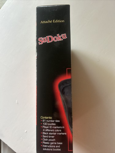 Sudoku Attache Edition Pressman 2006 Game - Picture 6 of 7
