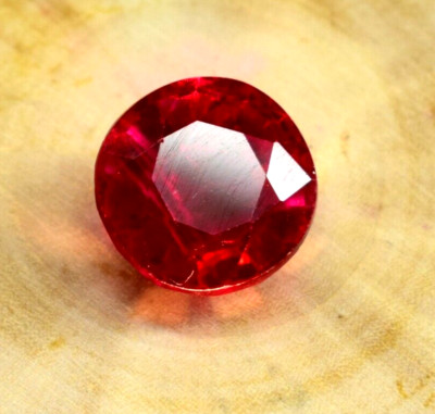 Natural Beautiful & Faithful Blood Red Ruby 8.85 Ct Round Shape Loose Gemstone