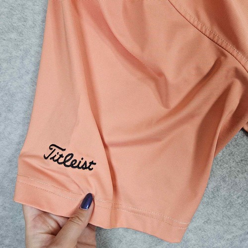Footjoy Men's Orange Titleist PGA Short Sleeve Golf Polo. Size XL Lightweight - Picture 2 of 9