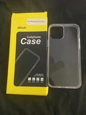JETech Cellphone Case For iPhone 12 OR 12 Pro. Clear. Drop/Scratch Resistant NIB
