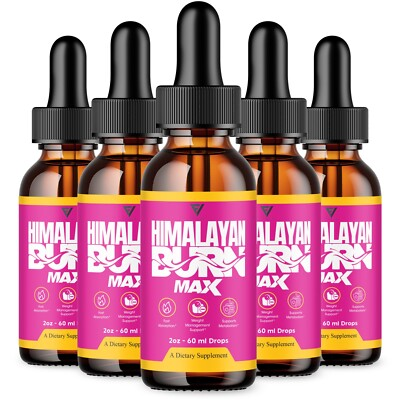 #ad #ad 5 Pack Himalayan Burn Max Drops Himalaya Burn Max Advanced Supplement 10oz $76.95