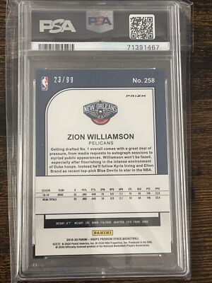 NBAカード　Zion williamson RC BLUE 99シリ Nba Card Zion Williamson Rc Blue 99 Series | eBay