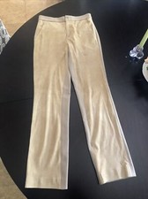 Ralph Lauren Black Label Vintage 80s Suede Stretch Serge Khaki Riding Pants 4