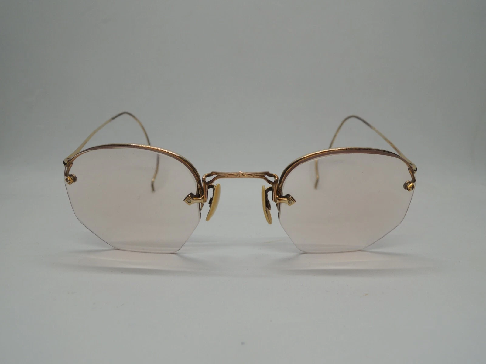 AMERICAN OPTICAL AO 60s ORIGINAL D44B RIM WAY FUL VUE Gold Filled Eyeglasses