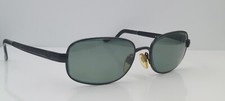 Vintage Sergio Tacchini ST 1070-S Black Oval Metal Sunglasses Italy FRAMES ONLY