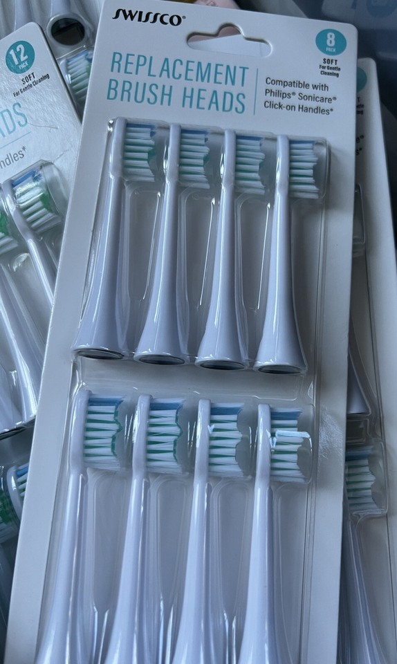 pick Swissco Replace soft Brush Heads Compa w philips sonicare click on ...