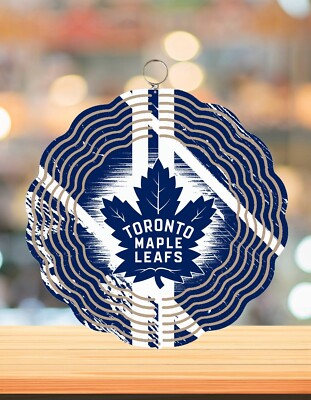 Handmade Toronto Maple Leafs Inspired  8in 3D Wind Spinner