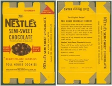 VINTAGE NESTLE'S SEMI-SWEET CHOCOLATE MORSEL PACKAGING