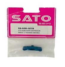 Vintage Kyosho Mini Inferno SATO Japan Aluminum Brace "C" BLUE New Old Stock