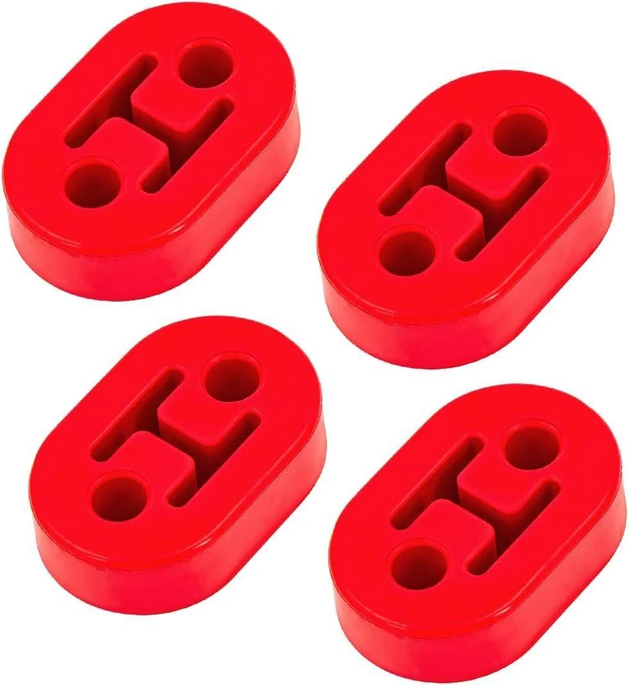 4pcs Heavy Duty Rubber Exhaust Tail Pipe Mount Bracket Hanger Bushing Insulator Foto 2 de 4