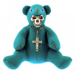 teddy bear in blue colour