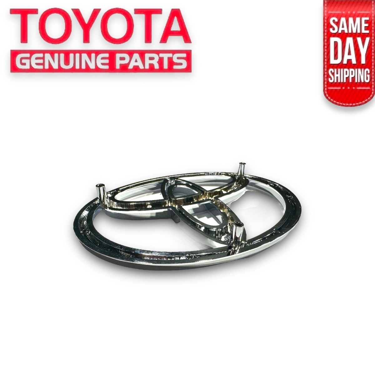 95 - 97 TOYOTA LAND CRUISER FZJ80 FRONT GRILLE CHROME LOGO EMBLEM