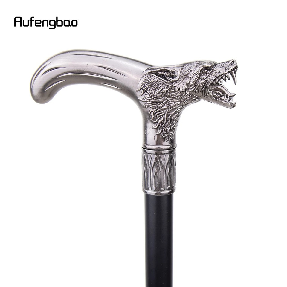 Wolf Head Biting Walking Cane Fashion Decorative Walking Stick Cane