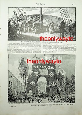 Queen Victoria in Brighton (Queen Anne At 4 Ages, Reverse), Book Illustration