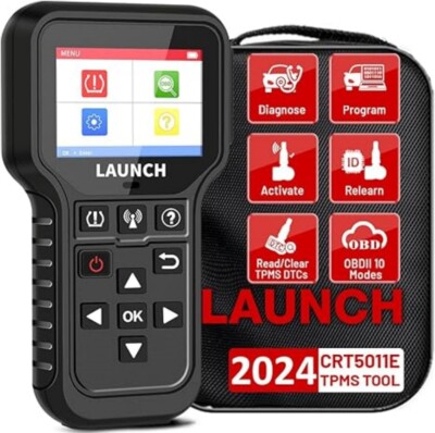 Launch CRT5011E TPMS Relearn Tool TPMS Sensor (315+433MHz) Activation Diagnostic
