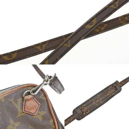 LOUIS VUITTON Danube Shoulder Bag Monogram Leather Brown France 04FB804 - Picture 8 of 15