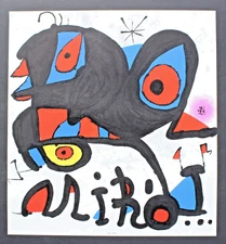 Miro Original Lithograph Louisiana Exposition Humlebaek Denmark Arte  1974