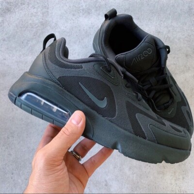 Running Shoes Nike Air Max 200 Black Women's Nike Air Max 200