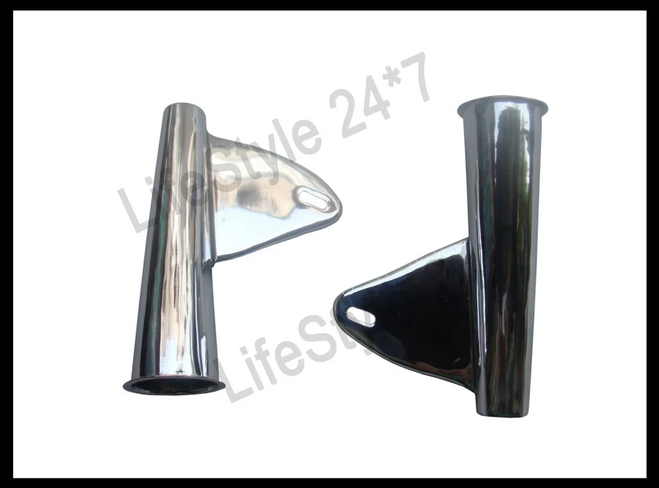 BSA A65 Thunderbolt Lighting Chromed Front Fork Sleeves 1968-1970 Foto 2 de 2