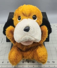 Hand Puppet Dog Puppy Plush Animal Fair Inc Chanhassen MN VTG Sewn In Haiti 10"