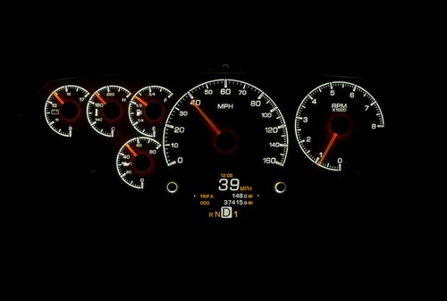 Dakota Digital 55-59 Chevy Pickup Customizable Gauge System Silver HDX-55C-PU-S - Picture 16 of 22