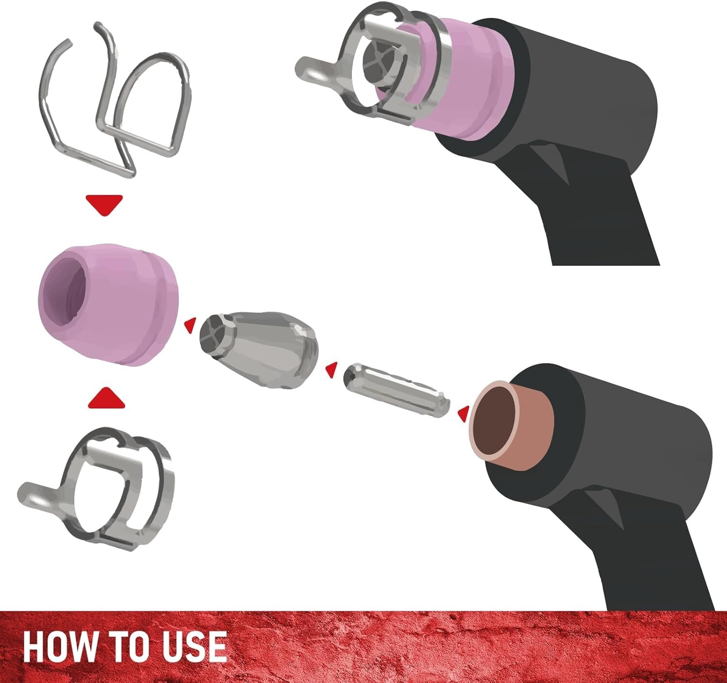 60pcs Plasma Cutter Torch Consumables Kit for SG-55, AG-60, WSD-60 CUT50 60Amp