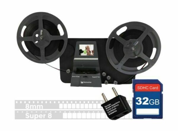 8mm & Super 8 Reels to Digital Film Scanner Converter 