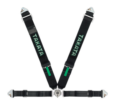 TAKATA RACE SERIES RACING HARNESS 4P SEAT BELT RACE 4N SNAP BLACK LH ...
