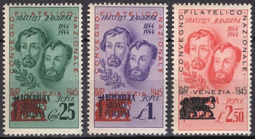 V38 - Regno, emissioni locali (Venezia) - 1945 - Fratelli Bandiera - Nuovi (MNH)