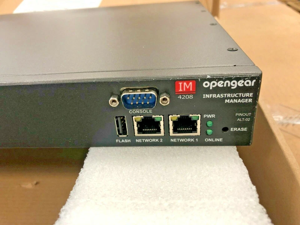 Opengear IM4208-2-DAC-x2G Switch With 8x Serial Ports 2 Ethernet Ports AC - Image 3 of 4