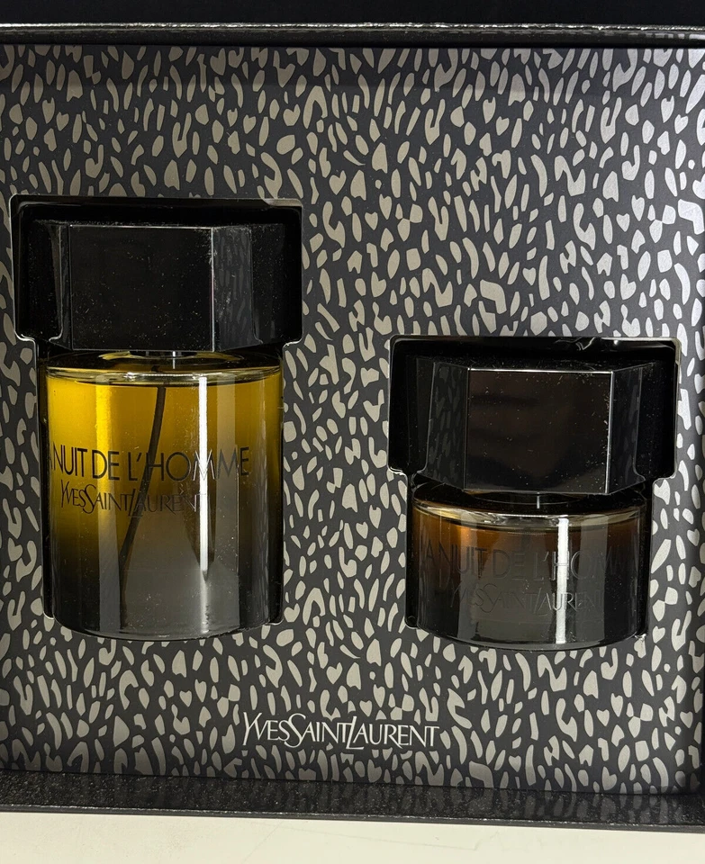 Yves Saint Laurent La Nuit De L'Homme Duo Set de Regalo (3.3oz + 1.3oz) Nuevo En Caja Foto 2 de 4