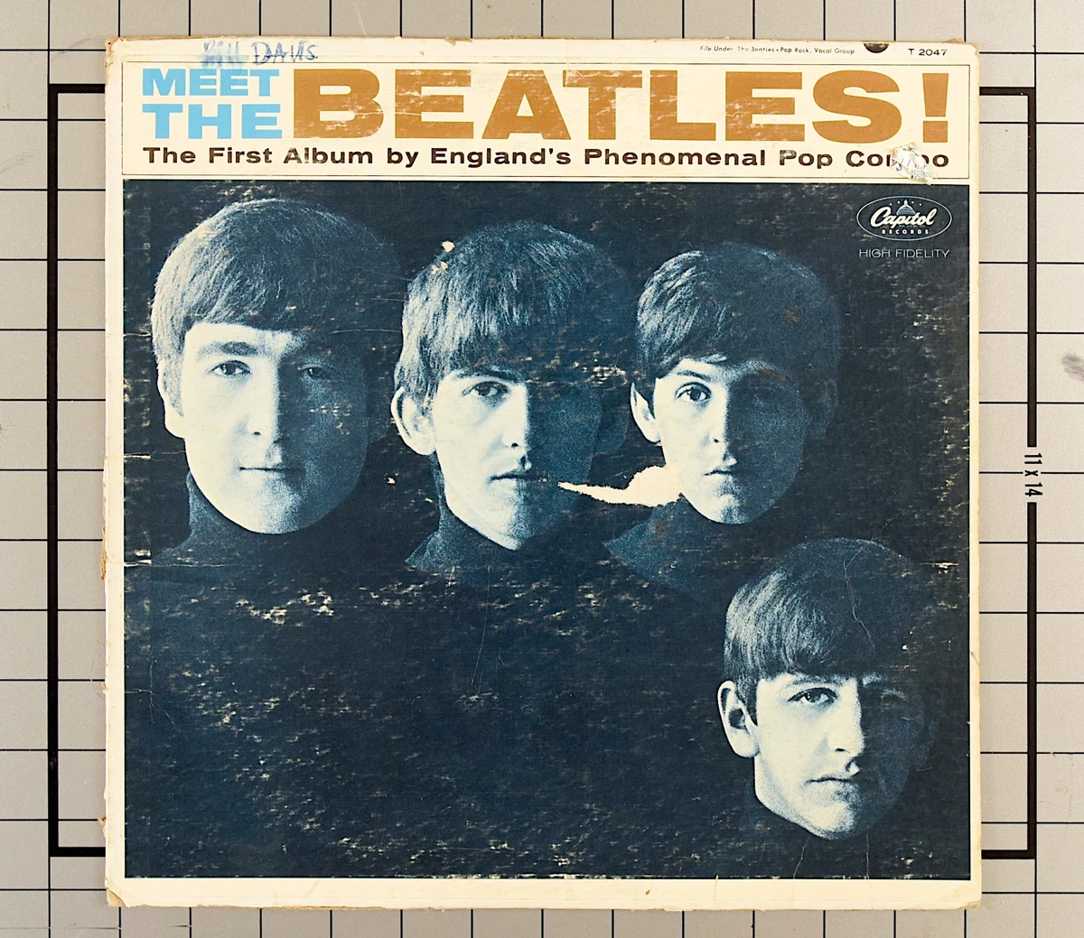 英LP The Beatles Help! 1stプレス 完品 Mono 状態悪