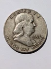 1957-D Franklin Half Dollar, 90% Silver